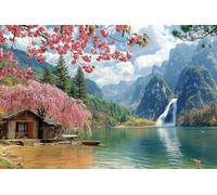 5D Cherry Blossoms Diamond Painting Kits for Beginners Adults, DIY Fall Diamond Art Kids Kits, Square Full Drill Gem Art Crafts Kit, Crystal Embroidery Gifts for Home Wall Decor 24x32inch -38034