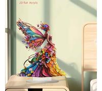 5D Christmas Tree with Presents Diamond Art Desktop Ornaments, Diamond Crystal Embroidery Christmas Table Decorations, Rhinestone Acrylic Table Top Decoration for Home Decor Office Decor (A)