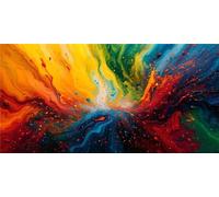 5D Color Diamond Painting Kits, Large Diamond Painting With Accessories, Full Drill Diamond Art Abstract Paint by Numbers for Adults Gem Art Gifts Kits, for Woman Room Decor, (80x160cm/32x64in) ZF-98