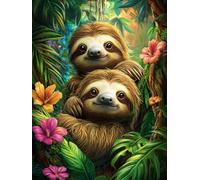 5D Cute Sloths Diamond Art 12x16 Inch Full Drill Diamond Painting Kits for Adults & Beginners - DIY Art Crafts for Relaxation and Home Wall Decor 117