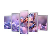 5D Diamond Art Butterfly Flower Diamond Painting Kits for Adults 5 Pack, DIY Crystal Art Cross Stitch Diamonds Pictures for Kids, Hobbies for Adults Women Mosaic Kit, Gifts 200x120cm/80x48in q-484