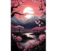 5D Diamond Art Kit for Adults,Diamond Painting Kits for Beginner,Gem Art,Crystal Art Kits Round Drill for Home Wall Decor Gifts for Women, Men (Sunset)