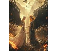 5D Diamond Art Kits Adults Angel Diamond Painting, DIY Paint by Numbers Wing, Cross Stitch Kits for Adults, Full Drill Crystal Art Mosaic Picture, Painting for Home Wall Decor Gifts 24x28 in N-9743