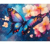 5D Diamond Art Kits Adults Butterfly Diamond Painting Accessories Flower Full Drill Crystal Art Gem Gem Cross Stitch Pictures Arts Crafts Embroidery Kit for Beginner Kids Home Wall Decor 45x60cm h-929