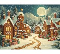 5D Diamond Art Kits Adults Cabin Diamond Painting Accessories Snow Full Drill Crystal Art Gem Gem Cross Stitch Pictures Arts Crafts Embroidery Kit for Beginner Kids Home Wall Decor Gifts 40x50cm h-817