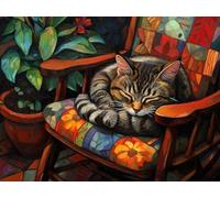5D Diamond Art Kits Adults Cat Diamond Painting Accessories Plant Full Drill Crystal Art Gem Gem Cross Stitch Pictures Arts Crafts Embroidery Kit for Beginner Kids Home Wall Decor Gifts 45x60cm h-921