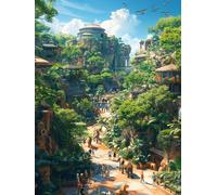 5D Diamond Art Kits Adults Forest Diamond Painting, DIY Paint by Numbers Animal, Cross Stitch Kits for Adults, Full Drill Crystal Art Mosaic Picture, Painting for Home Wall Decor Gifts 20x26 in A-9400