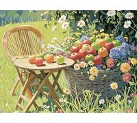 5D Diamond Art Kits Adults Fruit Diamond Painting Accessories Flower Full Drill Crystal Art Gem Gem Cross Stitch Pictures Arts Crafts Embroidery Kit for Beginner Kids Home Wall Decor 45x60cm h-911