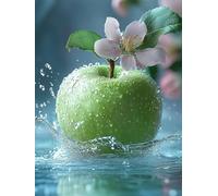 5D Diamond Art Kits Adults Fruit Diamond Painting, DIY Paint by Numbers Flower, Cross Stitch Kits for Adults, Full Drill Crystal Art Mosaic Picture, Painting for Home Wall Decor Gifts 16x20in zyf-8317