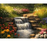 5D Diamond Art Kits Adults Landscape Diamond Painting Accessories Flower Full Drill Crystal Art Gem Gem Cross Stitch Pictures Arts Crafts Embroidery Kit for Beginner Kids Home Wall Decor 45x60cm h-899