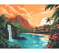 5D Diamond Art Kits Adults Landscape Diamond Painting Accessories Lake Full Drill Crystal Art Gem Gem Cross Stitch Pictures Arts Crafts Embroidery Kit for Beginner Kids Home Wall Decor 45x60cm h-901