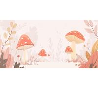 5D Diamond Art Kits Adults, Large Diamond Painting Kits, DIY Round Full Drill Crystal Rhinestone Cross Stitch Embroidery Gem Art Craft for Home Wall Decor Yellow Mushroom 100x200cm, P8101