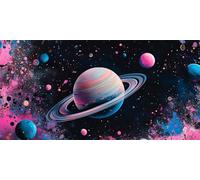 5D Diamond Art Kits Adults, Large Diamond Painting Kits, DIY Square Full Drill Crystal Rhinestone Cross Stitch Embroidery Gem Art Craft for Home Wall Decor Black Starry Sky 30x60cm, P5059