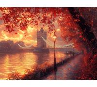 5D Diamond Art Kits Adults London Diamond Painting 60x40cm H-KWKMM