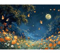 5D Diamond Art Kits Adults Moon Diamond Painting for Beginners, Flower DIY Cross Stitch Kits for Adults, Full Drill Crystal Art and Crafts Picture, Home Wall Decor, Gifts for Women 20x26in 9-8778