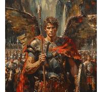 5D Diamond Art Kits Adults Soldier Diamond Painting, DIY Paint by Numbers Wing, Cross Stitch Kits for Adults, Full Drill Crystal Art Mosaic Picture, Painting for Home Wall Decor Gifts 25x25cm 4-9037