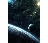 5D Diamond Art Kits Adults Starry Sky Diamond Painting, DIY Paint by Numbers Planet, Cross Stitch Kits for Adults, Full Drill Crystal Art Mosaic Picture, Painting for Room Decor Gifts 8x12in zyf-9932