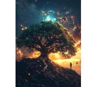 5D Diamond Art Kits Adults Tree of Life Diamond Painting, DIY Paint by Numbers Sunset, Cross Stitch Kits for Adults, Full Drill Crystal Art Mosaic Picture, for Room Decor Gifts 24x28 in 7-6953