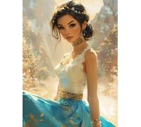 5D Diamond Art Kits Adults Woman Diamond Painting, DIY Paint by Numbers Flower, Cross Stitch Kits for Adults, Full Drill Crystal Art Mosaic Picture, Painting for Home Wall Decor Gifts 24x32 in 7-7599