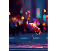 5D Diamond Art Kits for Adults Animal, Diamond Painting Flamingo, Gem Art Crafts for Adults, DIY Crystal Rhinestones Painting Kits for Beginners, Full Drill Dimond, Gifts, Decor 32 x 44 Inch -TL45TF