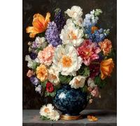5D Diamond Art Kits for Adults Bouquet, Diamond Painting Landscape, Gem Art Crafts for adults, DIY Crystal Rhinestones Painting Kits for Beginners, Full Drill Dimond, Gifts, Decor 36 x 48 Inch -TL463J