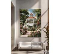 5D Diamond Art Kits for Adults, DIY Diamond Painting Architecture, Flower, Full Drill Arts and Crafts Painting, Crystal Rhinestone Embroidery Cross Stitch, Home Wall Decor, Gifts 40x50 cm PjY74 4-4
