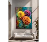 5D Diamond Art Kits for Adults, DIY Diamond Painting Flower, Flowers, Full Drill Arts and Crafts Painting, Crystal Rhinestone Embroidery Cross Stitch, Home Wall Decor, Gifts 40x50 cm PjY7714 1-Q