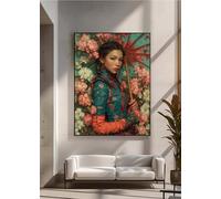 5D Diamond Art Kits for Adults, DIY Diamond Painting Flower, Woman, Full Drill Arts and Crafts Painting, Crystal Rhinestone Embroidery Cross Stitch, Home Wall Decor, Gifts 16x20in PjY6404 2-1