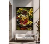 5D Diamond Art Kits for Adults, DIY Diamond Painting Flowers, Flower, Full Drill Arts and Crafts Painting, Crystal Rhinestone Embroidery Cross Stitch, Home Wall Decor, Gifts 8x12in PjY6882 F-L