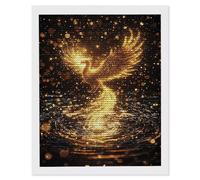5D Diamond Art Kits for Adults, DIY Diamond Painting Phoenix, Full Drill Arts and Crafts Canvas Painting, Crystal Rhinestone Embroidery Cross Stitch, Home Wall Decor, Gifts for Women, 28 x 36inch a240