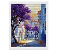 5D Diamond Art Kits for Adults, DIY Diamond Painting Street View Trees, Full Drill Gem Art Painting, Crystal Rhinestone Embroidery Cross Stitch, Home Wall Decor, Gifts for Women, 24 x 32inch a-524