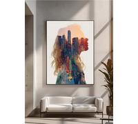 5D Diamond Art Kits for Adults, DIY Diamond Painting Woman, Architecture, Full Drill Arts and Crafts Painting, Crystal Rhinestone Embroidery Cross Stitch, Home Wall Decor, Gifts 40x80in PjY7610 G-1