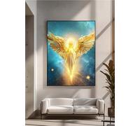 5D Diamond Art Kits for Adults, DIY Diamond Painting Woman, Wing, Full Drill Arts and Crafts Painting, Crystal Rhinestone Embroidery Cross Stitch, Home Wall Decor, Gifts for Women 8x12in PjY7762 G-1