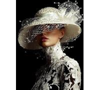 5D Diamond Art Kits for Adults Figure, Diamond Painting Woman, Gem Art Crafts for adults, DIY Crystal Rhinestones Painting Kits for Beginners, Full Drill Dimond, Gifts, Home Decor 24 x 32 Inch -TL442Q