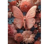 5D Diamond Art Kits for Adults Flowers, Diamond Painting Butterfly, Gem Art Crafts for adults, DIY Crystal Rhinestones Painting Kits for Beginners, Full Drill Dimond, Gifts, Decor 16 x 22 Inch -TL89O6