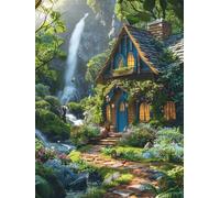 5D Diamond Art Kits for Adults Landscape, Diamond Painting Rural, Gem Art Crafts for Adults, DIY Crystal Rhinestones Painting Kits for Beginners, Full Drill Dimond, Gifts, Decor 14 x 20 Inch -TL8547