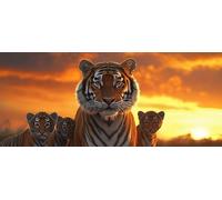 5D Diamond Art Kits for Adults Large Size, Animal Tiger Diamond Painting Kits for Adults, DIY Square Full Drill Crystal Rhinestone Gem Art Craft Kits, Home Wall Room Decor Gifts 20x48 Inch Z-119