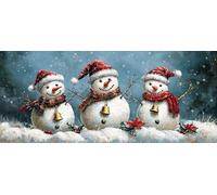5D Diamond Art Kits for Adults Large Size, Snowman Diamond Painting Kits for Adults, DIY Square Full Drill Crystal Rhinestone Gem Art Craft Kits, Christmas Home Wall Room Decor Gifts 32x76 Inch Z-823