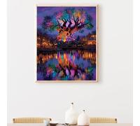 5D Diamond Art Kits for Adults Large Size, Tree House Diamond Painting Kits for Adults, DIY Full Drill Crystal Rhinestone Gem Art Craft, Home Wall Room Decor, Gifts for Women 36x48 Inch PjY7667 8-H