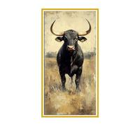 5D Diamond Art Kits, Large Full Drill Animals Cattle Diamond Painting for Adults Beginners, Round Diamonds Gem Art Painting Mosaic Kits DIY Crafts Kit for Home Wall Room Decoration Gifts 60x120cm u139