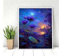 5D Diamond Art Kits, Large Full Drill Flower Woman Diamond Painting for Adults Beginners, Round Dimonds Gem Art Painting Mosaic Kits DIY Crafts for Home Wall Room Decoration 30x40cm PjY10667 1707-U