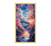 5D Diamond Art Kits, Large Full Drill Japan Mount Fuji Diamond Painting for Adults Beginners, Round Diamonds Gem Art Painting Mosaic Kits DIY Crafts Kit for Home Wall Room Decoration 100x200cm u-590