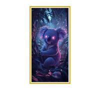 5D Diamond Art Kits, Large Full Drill Koala Diamond Painting for Adults Beginners, Round Diamonds Gem Art Painting Mosaic Kits DIY Crafts Kit for Home Wall Room Decoration, Holiday Gifts 70x140cm u379