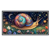 5D Diamond Art Kits, Large Full Drill Snail Diamond Painting for Adults Beginners, Round Diamonds Gem Art Painting Mosaic Kits DIY Crafts Kit for Home Wall Room Decoration, Holiday Gifts 20x40cm u-710