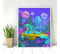 5D Diamond Art Kits, Large Full Drill Woman Abstract Diamond Painting for Adults Beginners, Round Dimonds Gem Art Painting Mosaic Kits DIY Crafts for Home Wall Room Decoration 30x40cm PjY11031 2071-U