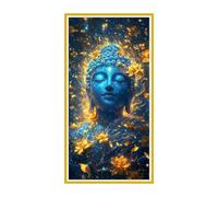 5D Diamond Art Kits, Large Full Drill Zen stone statue Diamond Painting for Adults Beginners, Round Diamonds Gem Art Painting Mosaic Kits DIY Crafts Kit for Home Wall Room Decoration 50x100cm u-67