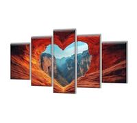 5D Diamond Art Love Mountains Diamond Painting Kits for Adults 5 Pack, DIY Crystal Art Cross Stitch Diamonds Pictures for Kids, Hobbies for Adults Women Mosaic Kit, Gifts 250x150cm/100x60in q-1087