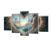5D Diamond Art Love Woman Diamond Painting Kits for Adults 5 Pack, DIY Crystal Art Cross Stitch Diamonds Pictures for Kids, Hobbies for Adults Women Mosaic Kit, Home Decor 300x180cm/120x78in q-381