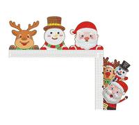 5D Diamond Art Painting Door Frame Decoration Christmas Diamond Art Christmas Elk Santa Claus Creative Door Corner Decoration Diamond Art Gifts Door Decoration for Christmas -01-Christmas