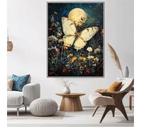 5D Diamond Art Painting Kits Butterfly Diamond Painting Moon Dimond Art for Adults, 50x70cm Large DIY Round Full Drill Gem Crafts Crystal Creations for Adults, Home Decor, Gifts for Women W6-472